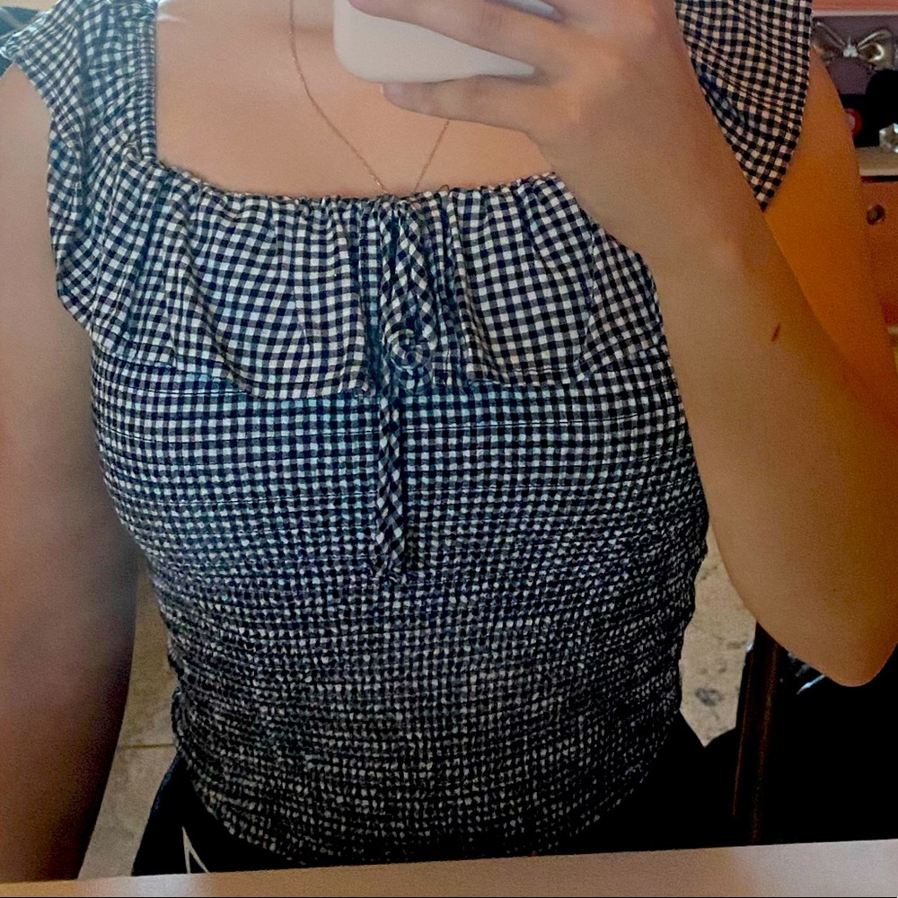 Gingham crop top